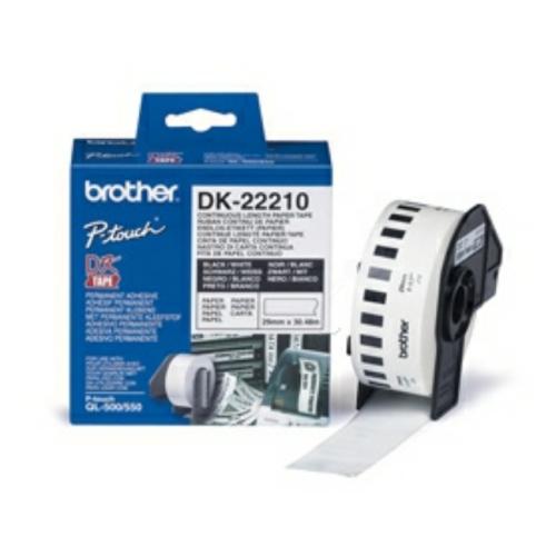 Brother etikety bílá (DK22210), 29mm