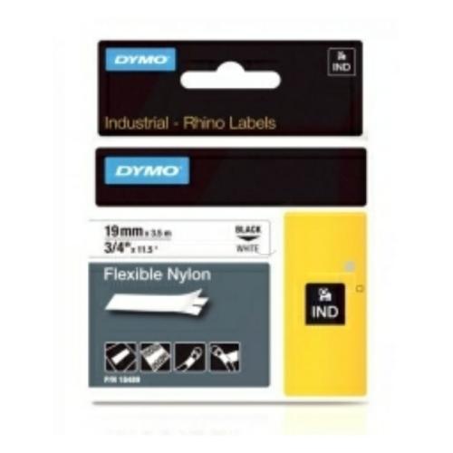 Dymo páska do tiskárny černá na bílá (18759 / S0718120), 19mm, flexibilně laminovaný