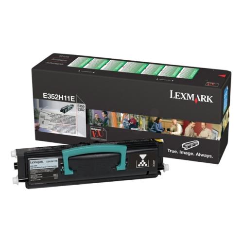 Lexmark tonerová kazeta černá (E352H11E / 0E352H11E) (Vrátit, high capacity)