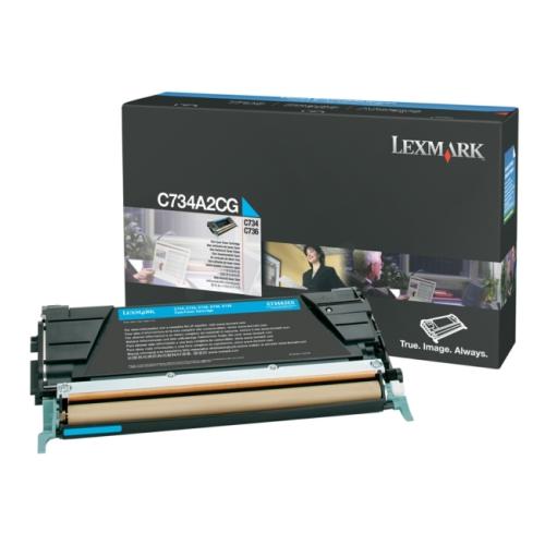 Lexmark tonerová kazeta azurová (C734A1CG / 0C734A1CG) (Vrátit)