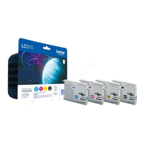 Brother tisková kazeta černá / azurová / magenta / žlutý (LC970VALBPDR) (multipack)