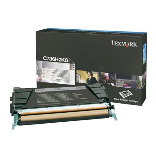 Lexmark tonerová kazeta černá (C736H2KG / 0C736H2KG)