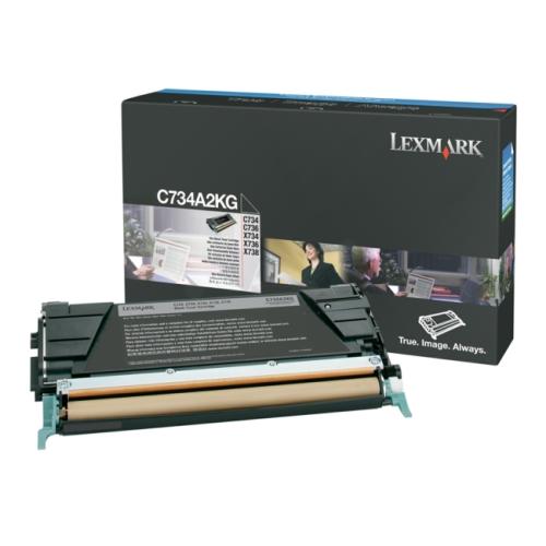 Lexmark tonerová kazeta černá (C734A2KG / 0C734A2KG)