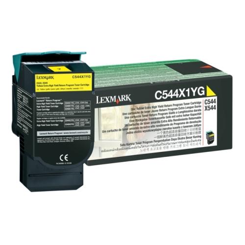 Lexmark tonerová kazeta žlutý (C544X1YG / 0C544X1YG) (Vrátit, high capacity)