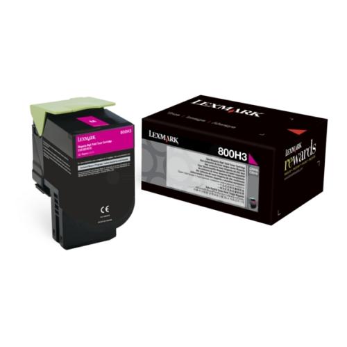 Lexmark tonerová kazeta magenta (80C0H30 / 800H3)