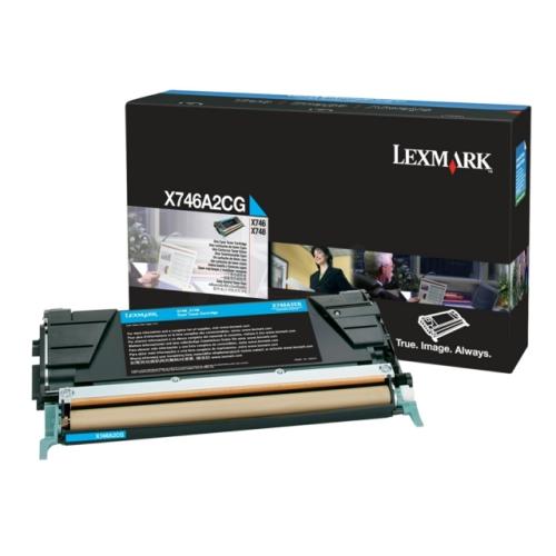 Lexmark tonerová kazeta azurová (X746A2CG / 0X746A2CG)