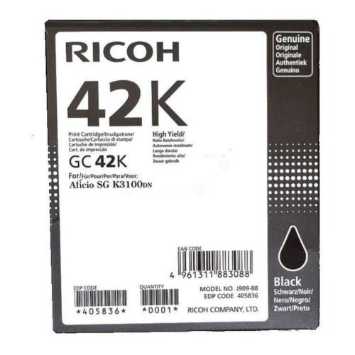 Ricoh tisková kazeta černá (405836 / GC42K)