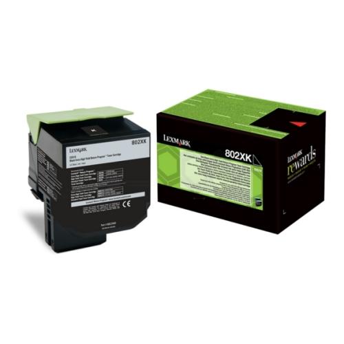 Lexmark tonerová kazeta černá (80C2XK0 / 802XK) (Vrátit, high capacity)