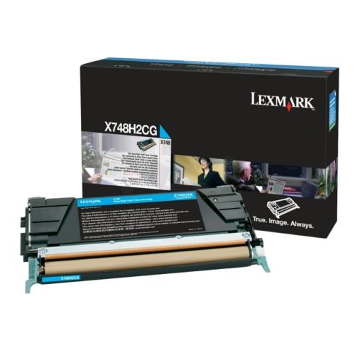 Lexmark tonerová kazeta azurová (X748H2CG / 0X748H2CG)