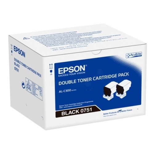 Epson tonerová kazeta černá (C13S050751 / 0751) (Dvojbalení)