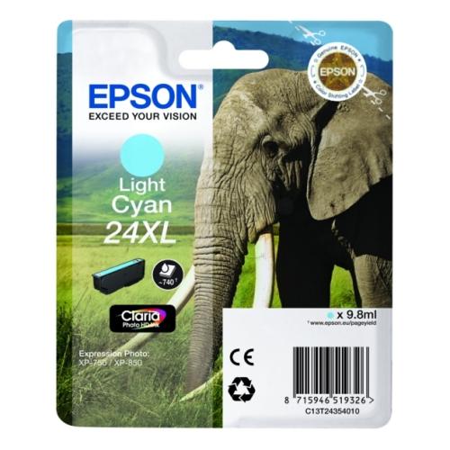 Epson tisková kazeta azurová fotografie (C13T24354012 / 24XL) (high capacity)