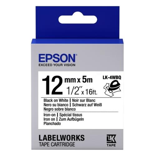 Epson etikety černá / bílá (C53S654024 / LK4WBQ)