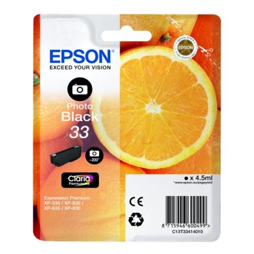 Epson tisková kazeta černá fotografie (C13T33414012 / 33)