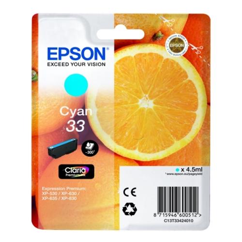 Epson tisková kazeta azurová (C13T33424012 / 33)