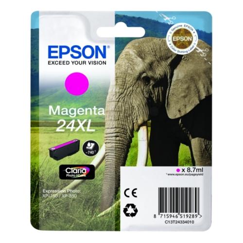 Epson tisková kazeta magenta (C13T24334012 / 24XL) (high capacity)