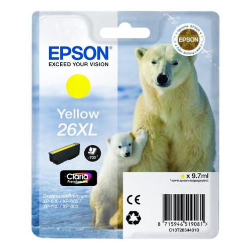 Epson tisková kazeta žlutý (C13T26344012 / 26XL) (high capacity)