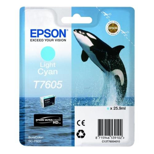 Epson tisková kazeta azurová fotografie (C13T76054010 / T7605)