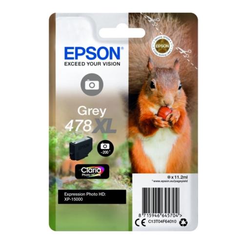 Epson tisková kazeta šedá (C13T04F64010 / 478XL) (high capacity)