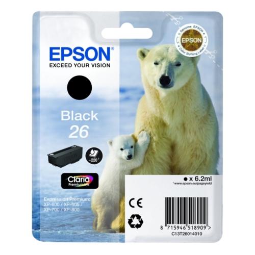Epson tisková kazeta černá (C13T26014012 / 26)