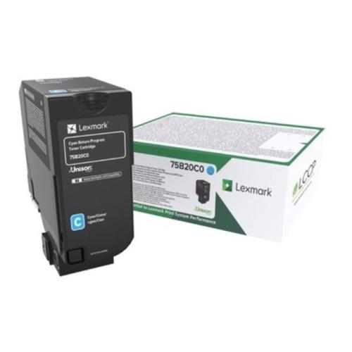 Lexmark tonerová kazeta azurová (75B20C0 / 075B20C0) (Vrátit)