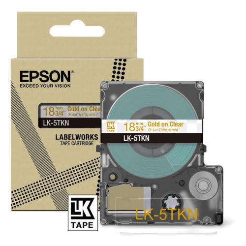 Epson etikety průhledný/zlato (C53S672097 / LK5TKN)