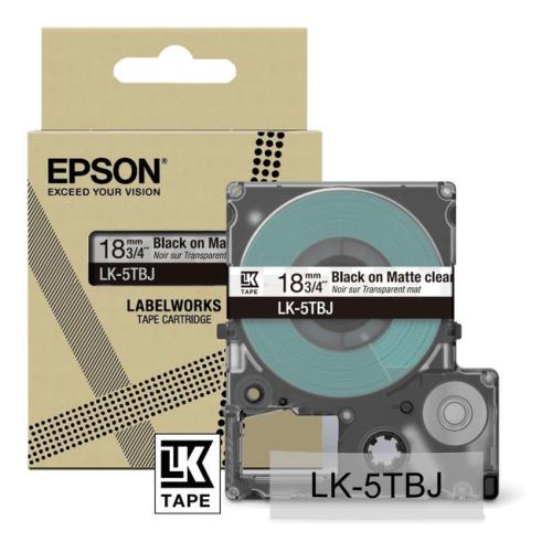 Epson etikety černá / průhledný (C53S672066 / LK5TBJ)