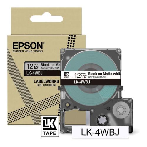 Epson etikety černá / bílá (C53S672062 / LK4WBJ)
