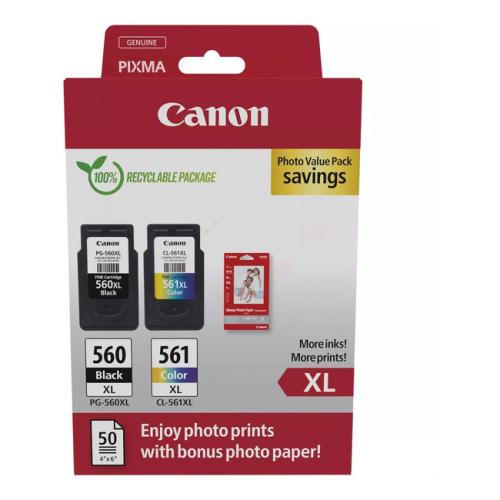 Canon inkoustová kazeta /fotopapír černá / barva (3712C008 / PG560XL+CL561XL) (Dvojbalení, multipack)
