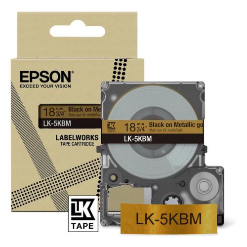 Epson etikety černá / zlato (C53S672093 / LK5KBM)