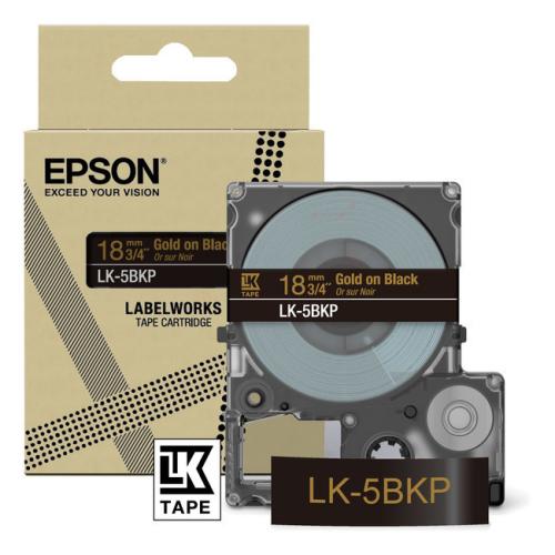 Epson etikety černá / zlato (C53S672095 / LK5BKP)