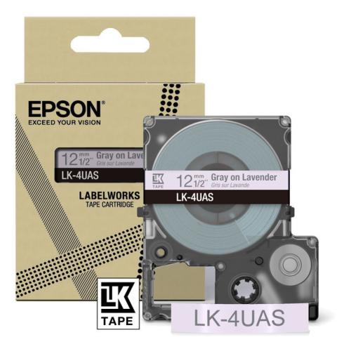 Epson etikety gray/purple (C53S672107 / LK4UAS)