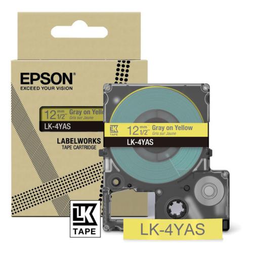 Epson etikety gray/yellow (C53S672104 / LK4YAS)