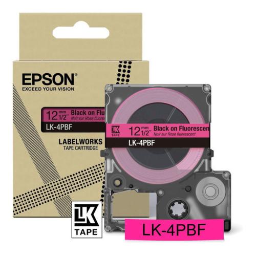 Epson etikety black/Růžový (C53S672100 / LK4PBF)
