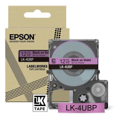 Epson etikety black/purple (C53S672101 / LK4UBP)