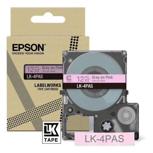 Epson etikety gray/Růžový (C53S672103 / LK4PAS)
