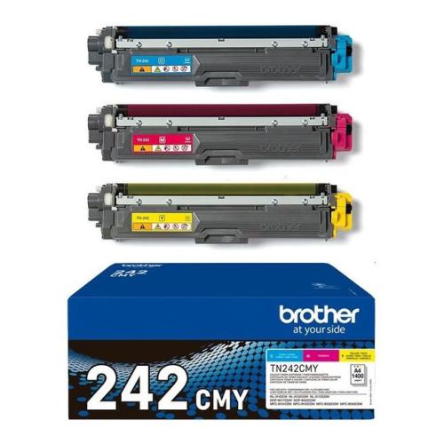 Brother tonerová kazeta azurová / magenta / žlutý (TN242CMY) (multipack)