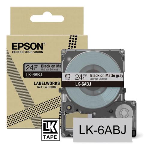 Epson etikety černá / šedá (C53S672088 / LK6ABJ)