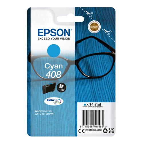 Epson tisková kazeta azurová (C13T09J24010 / 408)