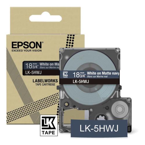 Epson etikety modrý / bílá (C53S672085 / LK5HWJ)