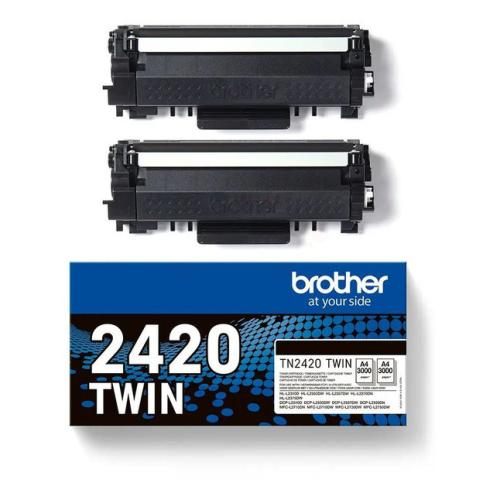 Brother tonerová kazeta černá (TN2420TWIN) (Dvojbalení)