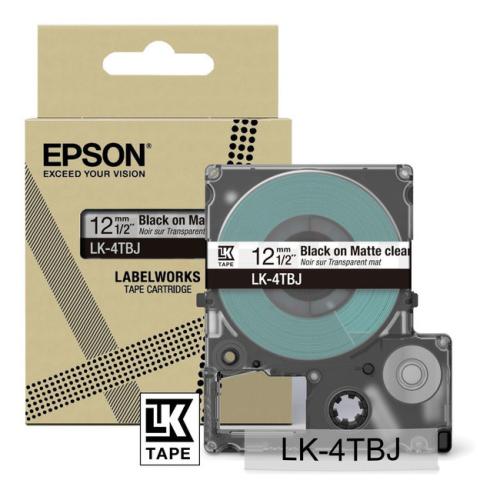 Epson etikety černá / průhledný (C53S672065 / LK4TBJ)