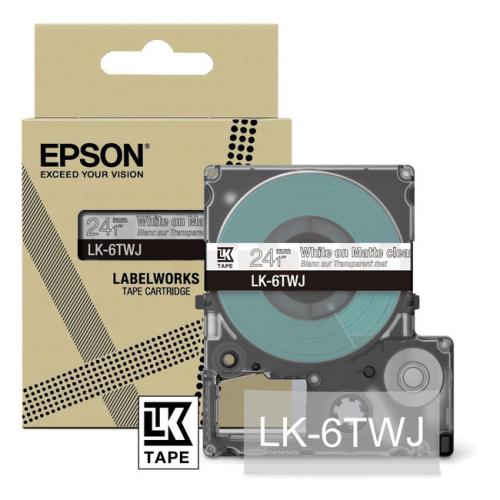 Epson etikety průhledný / bílá (C53S672070 / LK6TWJ)