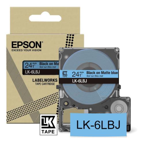 Epson etikety černá / modrý (C53S672082 / LK6LBJ)