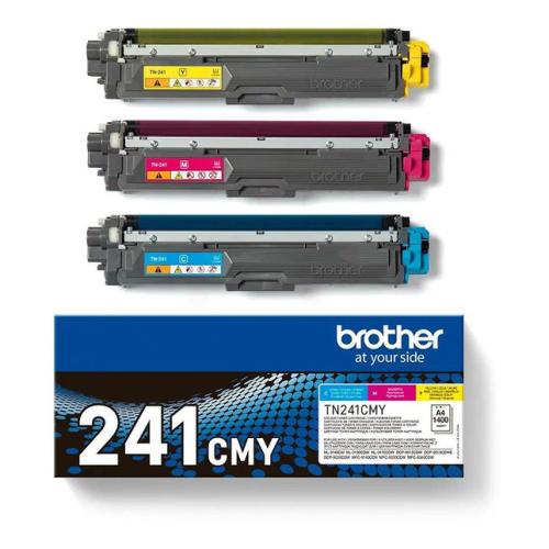 Brother tonerová kazeta azurová / magenta / žlutý (TN241CMY) (multipack)