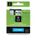 Dymo etikety černá na bílá (45013 / S0720530), 12mm, laminovaný