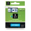 Dymo etikety modrý na bílá (40914 / S0720690), 9mm, laminovaný