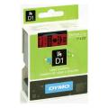 Dymo etikety černá na červená (53717 / S0720970), 24mm, laminovaný