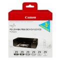 Canon tisková kazeta černá fotografiegrafie / matná černá / šedá / optimizer (4868B018 / PGI29) (multipack)
