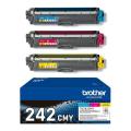 Brother tonerová kazeta azurová / magenta / žlutý (TN242CMY) (multipack)