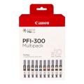 Canon tisková kazeta černá fotografie / matná černá / azurová / magenta / žlutý / azurová fotografiegrafie / magenta fotografie / červená / šedá / optimizer (4192C008 / PFI300) (multipack)